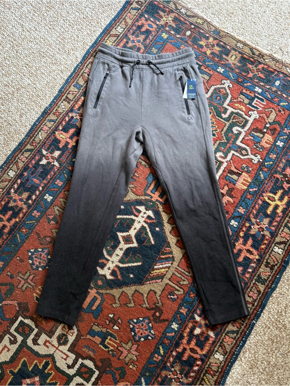 NWT GAP kids ombré Charcoal gray fade Jogger Pants size M 8Y